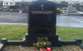 Gavins Memorials, Ballyhaunis, Co Mayo, Ireland.  Roped Boulder - GM 003