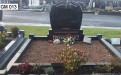 Gavins Memorials, Ballyhaunis, Co Mayo, Ireland.  Heart Shaped - GM 013